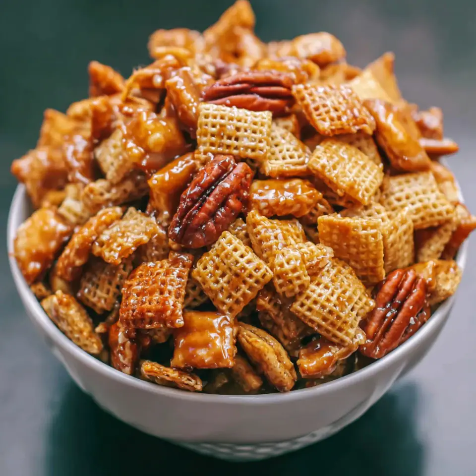 Addicting Toffee Chex Mix